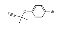 1-bromo-4-[(1,1-dimethyl-2-propynyl)oxy]benzene结构式