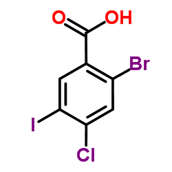 2-Bromo-4-chloro-5-iodobenzoic acid Structure