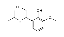 2-[2-hydroxy-1-(isopropylthio)ethyl]-6-methoxyphenol Structure