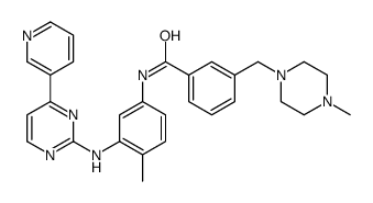 3-[(4-methylpiperazin-1-yl)methyl]-N-[4-methyl-3-[(4-pyridin-3-ylpyrimidin-2-yl)amino]phenyl]benzamide结构式