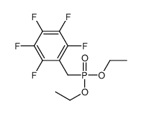 1-(diethoxyphosphorylmethyl)-2,3,4,5,6-pentafluorobenzene结构式