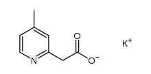 potassium 2-(4-methylpyridin-2-yl)acetate Structure