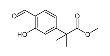 methyl 2-(4-formyl-3-hydroxyphenyl)-2-methylpropanoate Structure