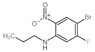 4-溴-5-氟-2-硝基-N-丙基苯胺结构式
