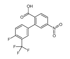 2-[4-fluoro-3-(trifluoromethyl)phenyl]-4-nitrobenzoic acid Structure