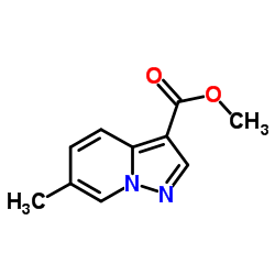 6-甲基三吡并[1,5-a]吡啶-3-羧酸甲酯结构式