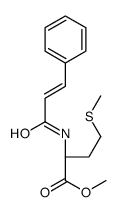methyl (2S)-4-methylsulfanyl-2-[[(E)-3-phenylprop-2-enoyl]amino]butanoate Structure