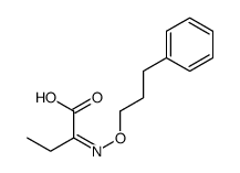 2-(3-phenylpropoxyimino)butanoic acid Structure