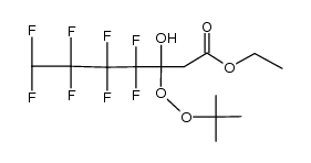 ethyl 3-(tert-butylperoxy)-4,4,5,5,6,6,7,7-octafluoro-3-hydroxyheptanoate结构式