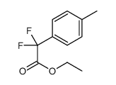 Ethyl-2,2-difluoro-2-(4-methylphenyl)acetate结构式