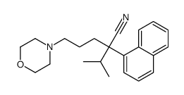 α-Isopropyl-α-(3-morpholinopropyl)-1-naphthaleneacetonitrile结构式
