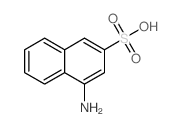 2-Naphthalenesulfonicacid, 4-amino- Structure