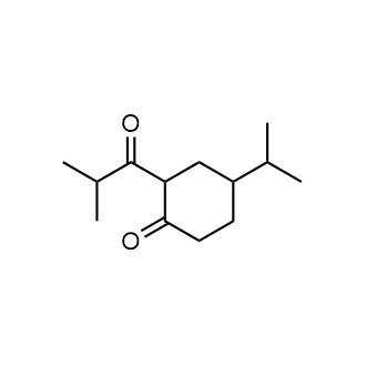 2-异丁酰基-4-异丙基环己-1-酮结构式