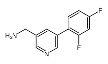 [5-(2,4-difluorophenyl)pyridin-3-yl]methanamine Structure