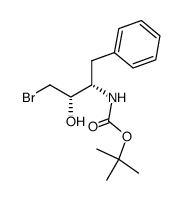 (2S,3S)-1-bromo-3-((tert-butoxycarbonyl)amino)-4-phenyl-2-butanol结构式