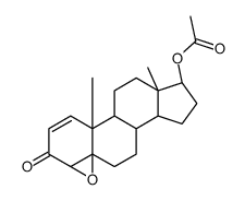 Androst-1-en-3-one, 17-(acetyloxy)-4,5-epoxy-, (4beta,5beta,17beta)-结构式
