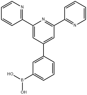 4'-(3-硼酸基)-2,2':6',2''三联吡啶结构式
