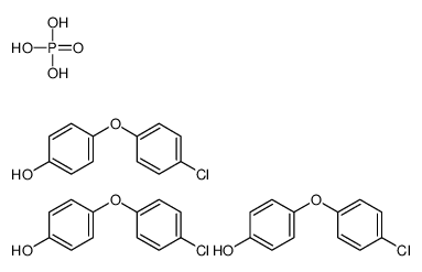 4-(4-chlorophenoxy)phenol,phosphoric acid Structure