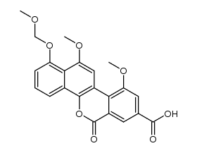 10,12-dimethoxy-1-(methoxymethoxy)-6H-benzo[d]-naphtho[1,2-b]pyran-6-one-8-carboxylic acid Structure