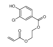 2-prop-2-enoyloxyethyl 3-chloro-4-hydroxybenzoate Structure