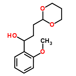 3-(1,3-Dioxan-2-yl)-1-(2-methoxyphenyl)-1-propanol结构式