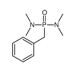 N-[benzyl(dimethylamino)phosphoryl]-N-methylmethanamine结构式