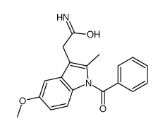 2-(1-benzoyl-5-methoxy-2-methylindol-3-yl)acetamide Structure