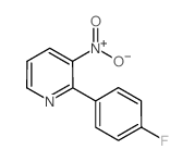 2-(4-氟苯基)-3-硝基吡啶结构式