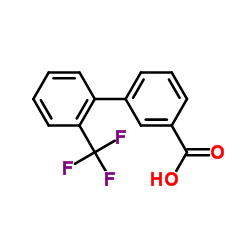 2-三氟甲基联苯-3-羧酸结构式