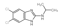 5,6-DICHLORO-2-ISOPROPYLAMINOBENZIMIDAZOLE结构式