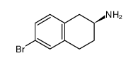 (S)-6-溴-1,2,3,4-四氢-2-萘胺结构式