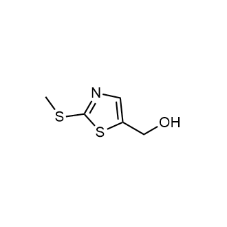 (2-(甲硫基)噻唑-5-基)甲醇结构式
