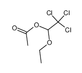 acetic acid-(1-ethoxy-2,2,2-trichloro-ethyl ester) Structure
