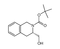 3(S)-3-Hydroxymethyl-3,4-dihydro-1H-isoquinoline-2-carboxylic acid tert-butyl ester结构式