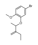 4-bromo-1-methoxy-2-(3-methylidenepentan-2-yloxy)benzene结构式