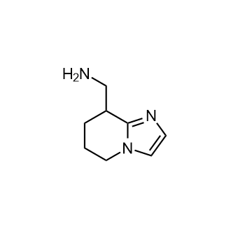 (5,6,7,8-四氢咪唑并[1,2-a]吡啶-8-基)甲胺结构式