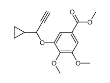 3-(1-Cyclopropyl-prop-2-ynyloxy)-4,5-dimethoxy-benzoic acid methyl ester结构式