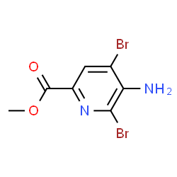 Methyl 5-Amino-4,6-Dibromopicolinate Structure