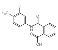 2-[(3-chloro-4-methyl-phenyl)carbamoyl]benzoic acid Structure