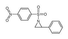 (2S)-1-(4-nitrophenyl)sulfonyl-2-phenylaziridine结构式