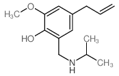 2-methoxy-6-[(propan-2-ylamino)methyl]-4-prop-2-enyl-phenol Structure