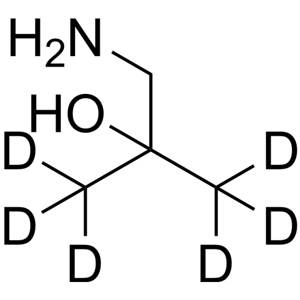 1-Amino-2-methylpropan-2-ol-d6结构式