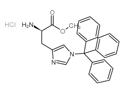 1-三苯甲基-D-组氨酸甲酯盐酸盐结构式