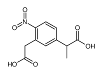 2-(3-carboxymethyl-4-nitrophenyl)propionic acid Structure