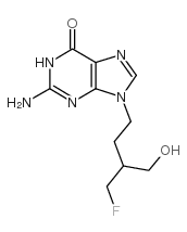 6h-purin-6-one, 2-amino-9-[4-(fluoro)-3-(hydroxymethyl)butyl]-1,9-dihydro Structure