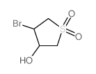 反式-4-溴-1,1-二氧代-四氢噻吩-3-醇结构式