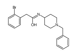 N-(1-benzylpiperidin-4-yl)-2-(2-bromophenyl)acetamide Structure
