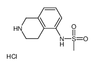 N-(1,2,3,4-TETRAHYDROISOQUINOLIN-5-YL)METHANESULFONAMIDE HYDROCHLORIDE结构式