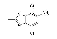 4,7-Dichloro-2-Methylbenzo[d]thiazol-6-amine Structure