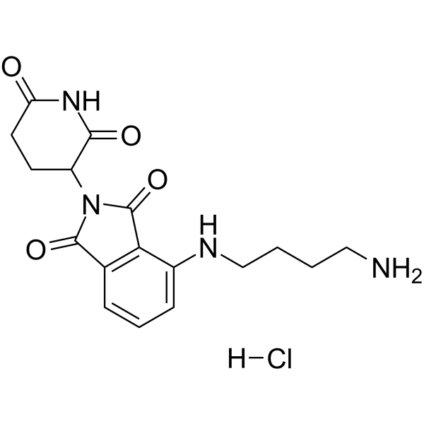 Pomalidomide-C4-NH2 hydrochloride structure
